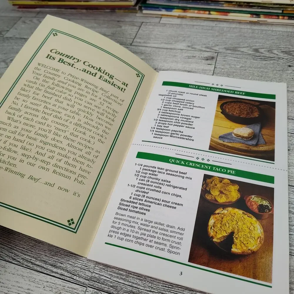 Country Cooking Prize-Winning Beef‎ RECIPE CARDS Collection Cookbook Booklet